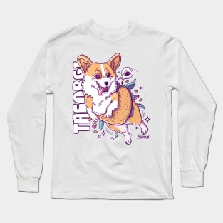 Taco Corgi pun Tacorgi Long Sleeve T-Shirt